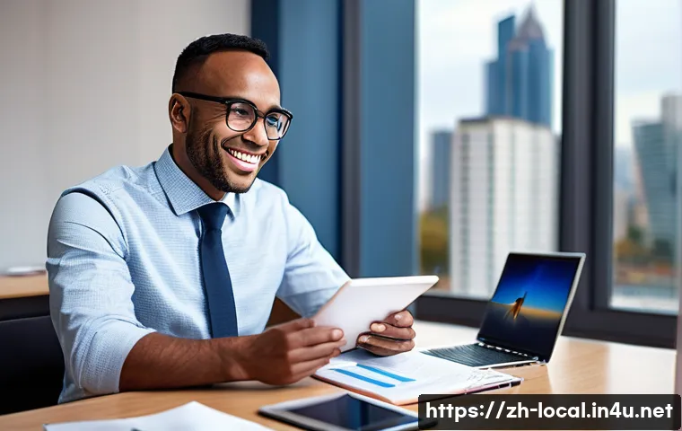 지방공무원 필수 중점과목 - **Prompt:** A determined individual in their late 30s or early 40s, dressed in a smart, professional...