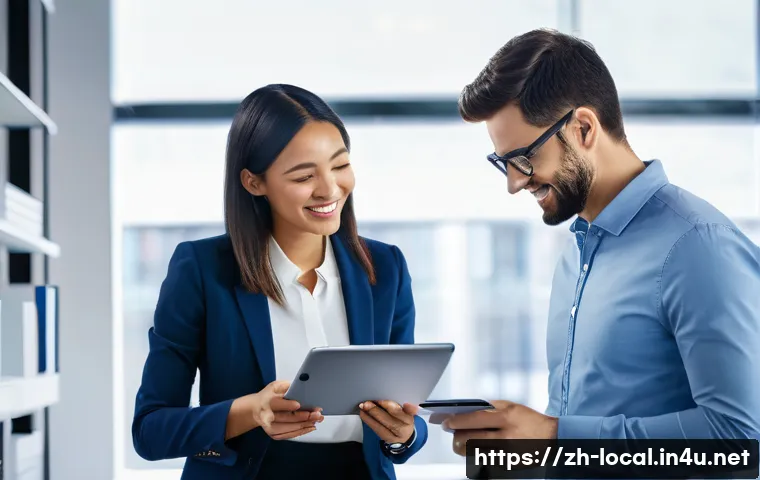 지방공무원 실무 활용 기술 배우기 - **Prompt 1: Modern Digital Office Collaboration**
    "A vibrant, brightly lit office scene filled w...