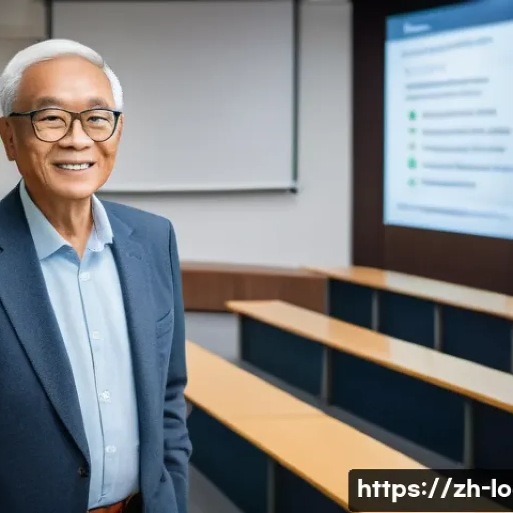 지방공무원 퇴직 후 강사로 전환 사례 - A distinguished retired civil servant in his late 60s, dressed in professional business casual attir...