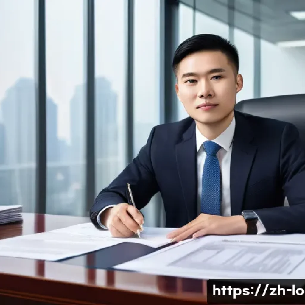 지방공무원 자격증 활용 범위 - A modern Chinese government office scene featuring a confident young professional holding a civil se...